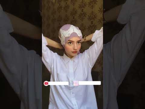 Sleek and Modern style with Chiffon lace hijab - Full Tutorial