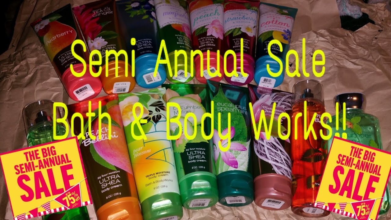 Semi Annual Sale Bath & Body Works Haul YouTube