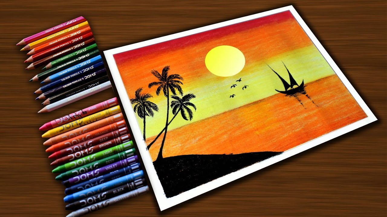 SCENERY DRAWING FOR CHILDREN | EASY SCENERY DRAWING | NATURE DRAWING FOR  KIDS - video Dailymotion