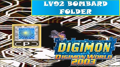 Digimon World 2003 Card Battle - LV92 Bombard Folder + Desired Access