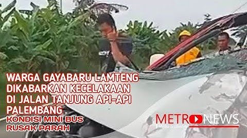 Warga Gayabaru Lamteng Dikabarkan Kecelakaan di Jalan Tanjung Api-Api Palembang