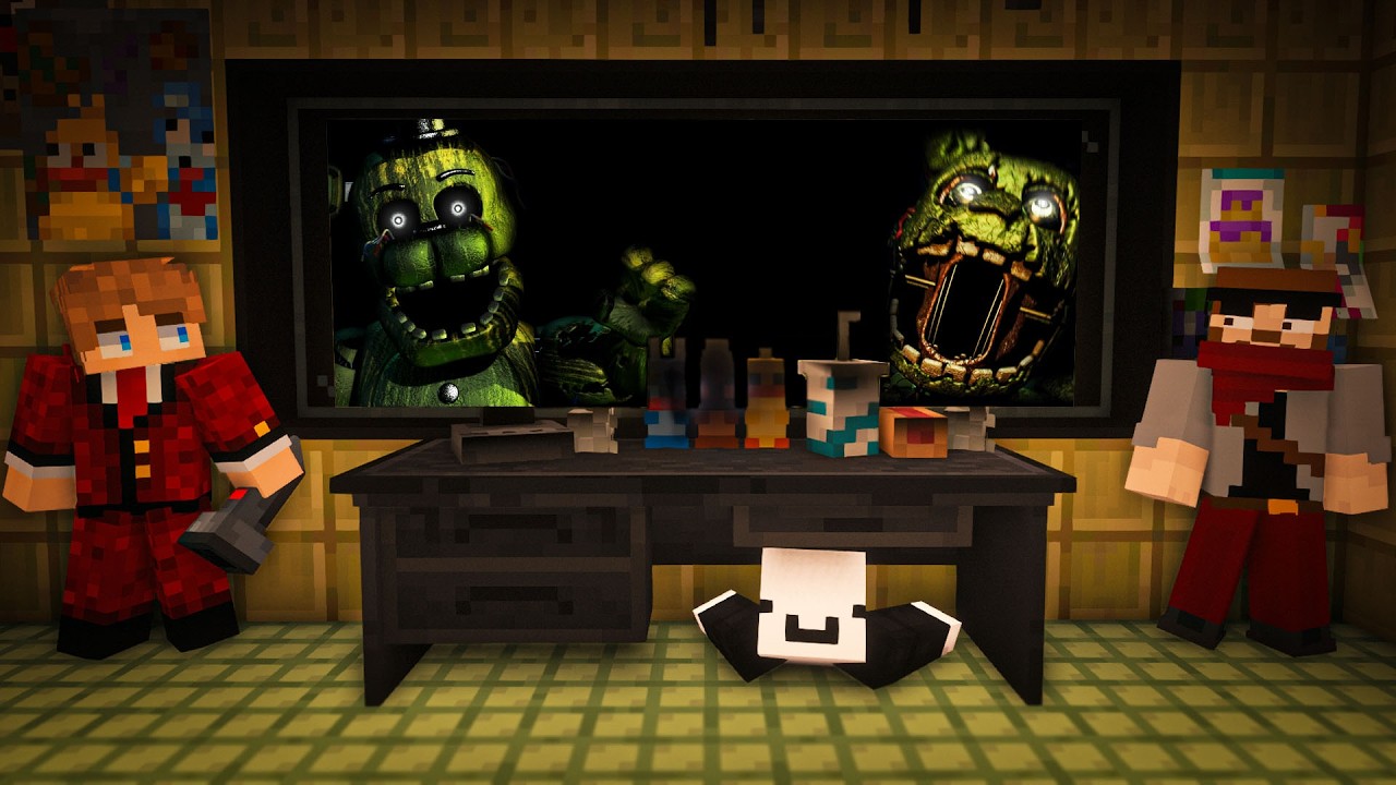3 Idiots Survive FNAF 3 In Minecraft...