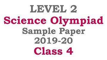 LEVEL 2 NSO Science Olympiad Class 4