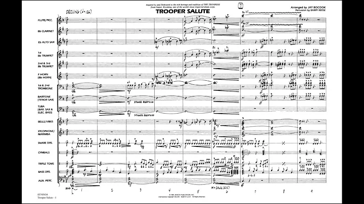 Trooper Salute arranged by Jay Bocook & Barry Reese