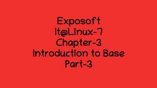 IT@Linux-7, Chapter-3 Part-3