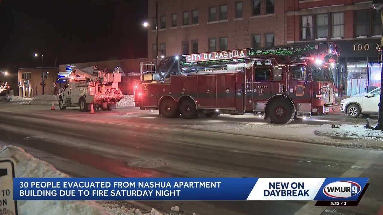 Several apartments left unlivable after Nashua building fire - YouTube