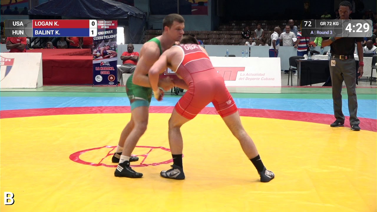 Round 3 GR - 72 kg: K. LOGAN (USA) v. K. BALINT (HUN)