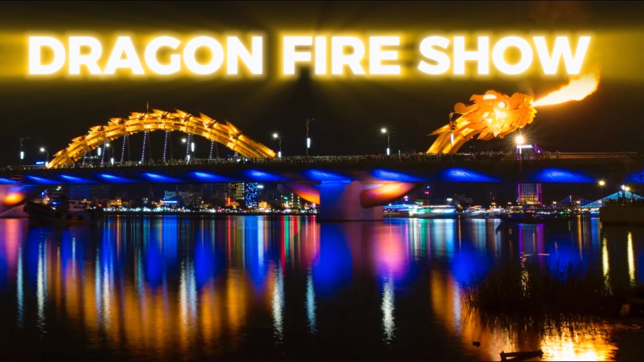 Da Nang Night Walk 2026: Dragon Bridge Fire Show & Tet Decorations | 4K ASMR
