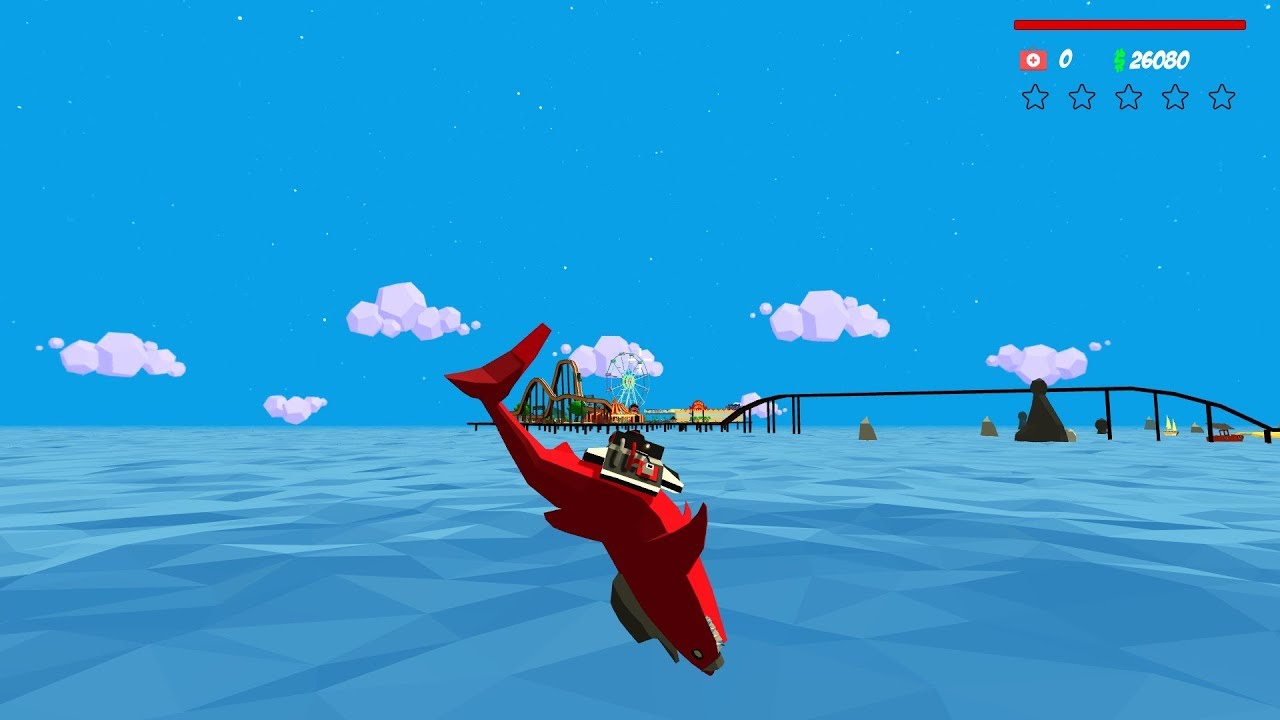 CRAZY SHARK INVADES THE FAIR!!!(NEW SHARK SIMULATOR UPDATE!!!)