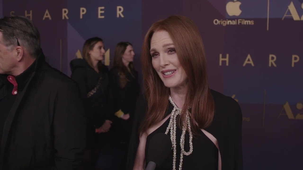 Sharper:  Julianne Moore World Premiere soundbite | ScreenSlam