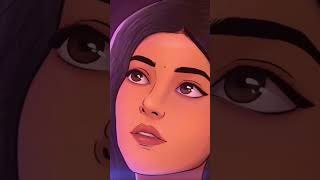 She was mesmerized by the fishes🐠, and he was mesmerized by her.💘🌻#firstsight #love #animationシ❤️💞❤️