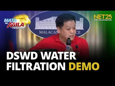 DSWD, ipinakita ang proseso ng water filtration kit