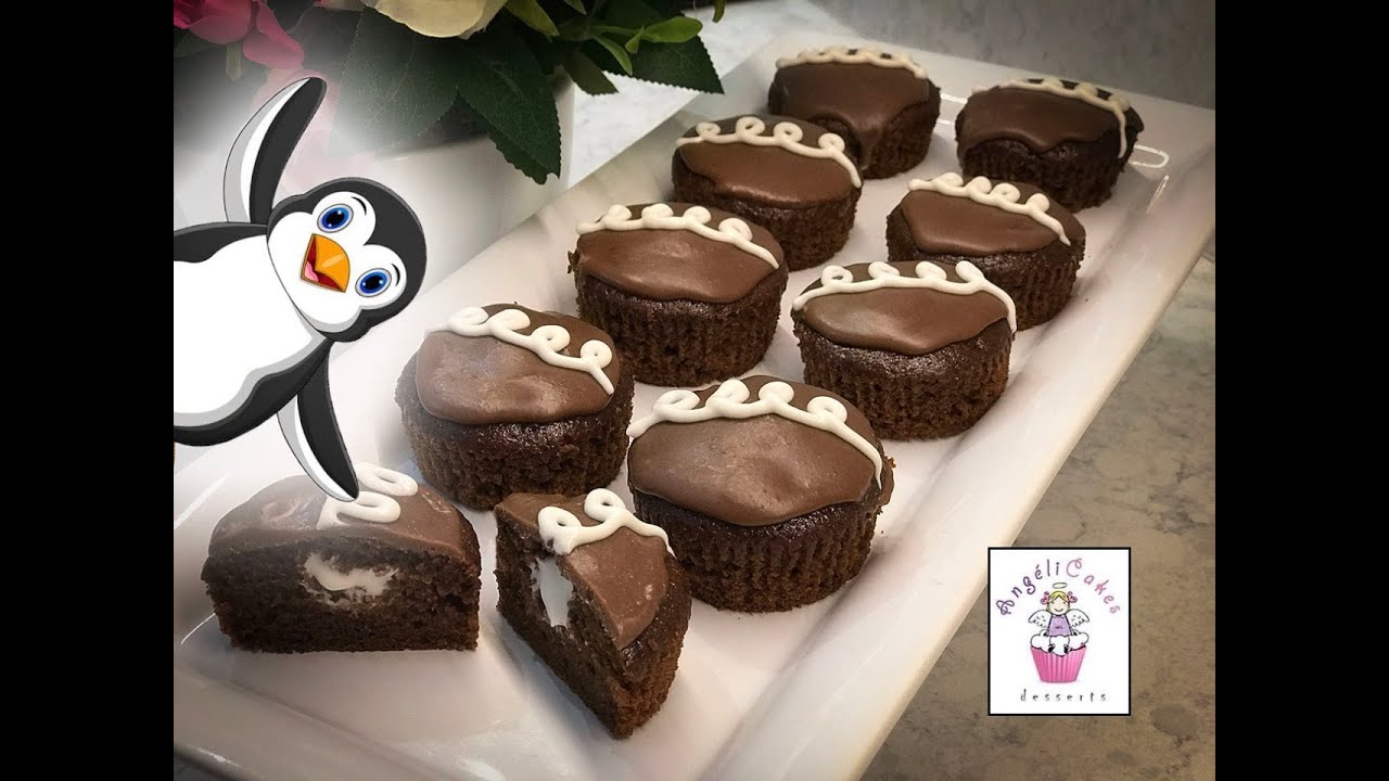 PINGUINOS CASEROS - Pastelito con relleno cremoso y cubierta de chocolate / ANGELICAKES.DESSERTS