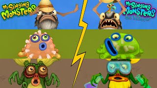My Singing Monsters and MSM The Lost Landscapes Comparison  All Monsters Sounds & Animations