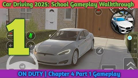 CAR DRIVING SCHOOL 2025 🚗⚡ Tesla On Duty | Chapter 4 Part 1 Gameplay #cardrivingschool2025