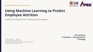 AAW318 APPLIED BUSINESS ANALYTICS PROJECT Presentation video