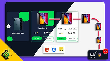Add To Cart Animation | Responsive Fly To 🛒 Shopping Cart Effect | vanilla JavaScript