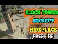 4 hidden place in clock tower 😱 #short #free fire #hidden places