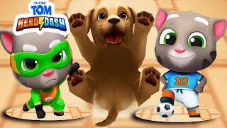 Talking Tom Hero Dash vs Pet Run-Puppy Dog Run Game vs Talking Tom Gold Run screenshot 4