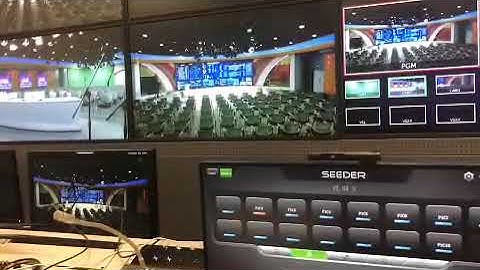 One click for  automatic shooting in broadcast studio   SEEDER robotic crane