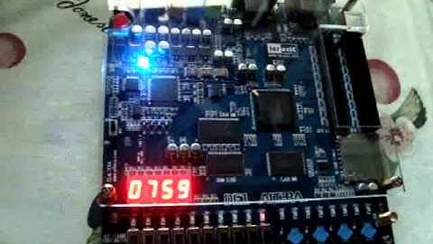 Real Time Clock with maual hr and min set in   VHDL on Altera DE1 board