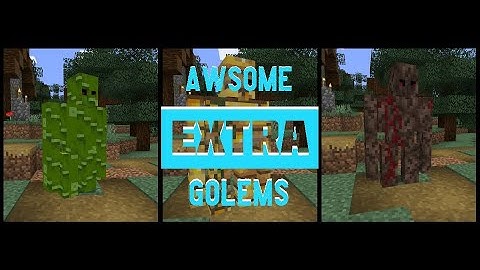 MINECRAFT mod Showcase - AWSOME extra Golems ( 1.16.5)