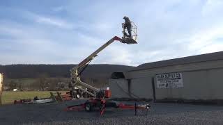 2007 JLG T350 Towable Boom Lift 35' With Jib Auto Level Out Riggers Man Lift Scissor Lift For Sale !