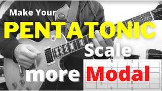 Use the Pentatonic Scale or Modes for  Guitar Solos? How about both!