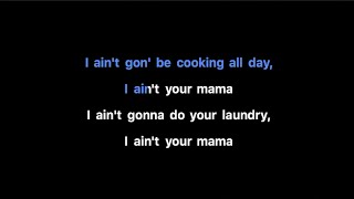 Jennifer Lopez - Ain't Your Mama Karaoke