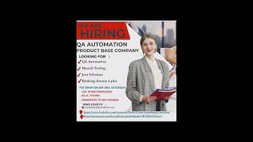 Software testing jobs| QA Automation | Business Analyst