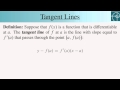 Tangent Lines