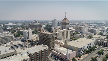 Drone video captures poor air quality over Fresno