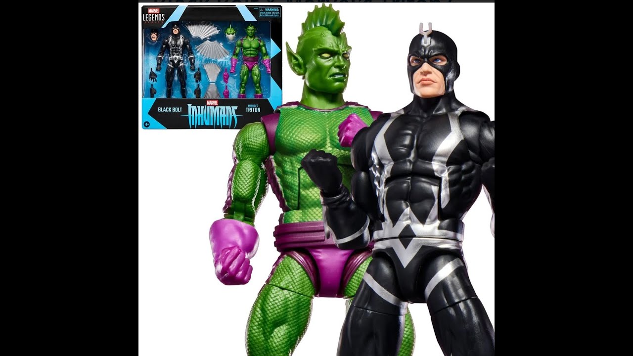 Inhumans Marvel Legends Black Bolt & Marvel’s Triton 6-Inch Action Figures 2-Pack