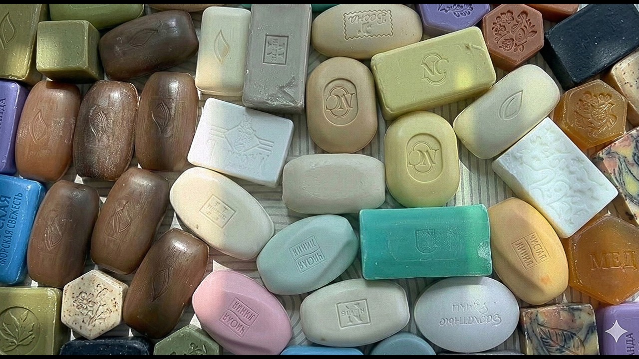 Relaxing ASMR SOAP•Cutting Dry Soap•Bundle of mix colourful ✨ soap & cutting asmr