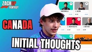 F1 Fantasy Initial Thoughts  Canada 2026
