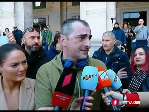 რომში მიხეილ სააკაშვილთან შეხვედრის დაწყებამდე, სასტუმროსთან სიტყვიერი დაპირისპირება მოხდა