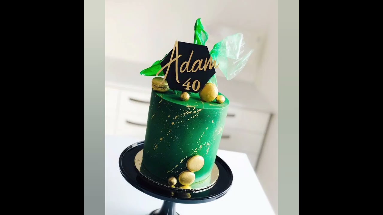 Kişilər üçün ad günü tortları, nümunələr 