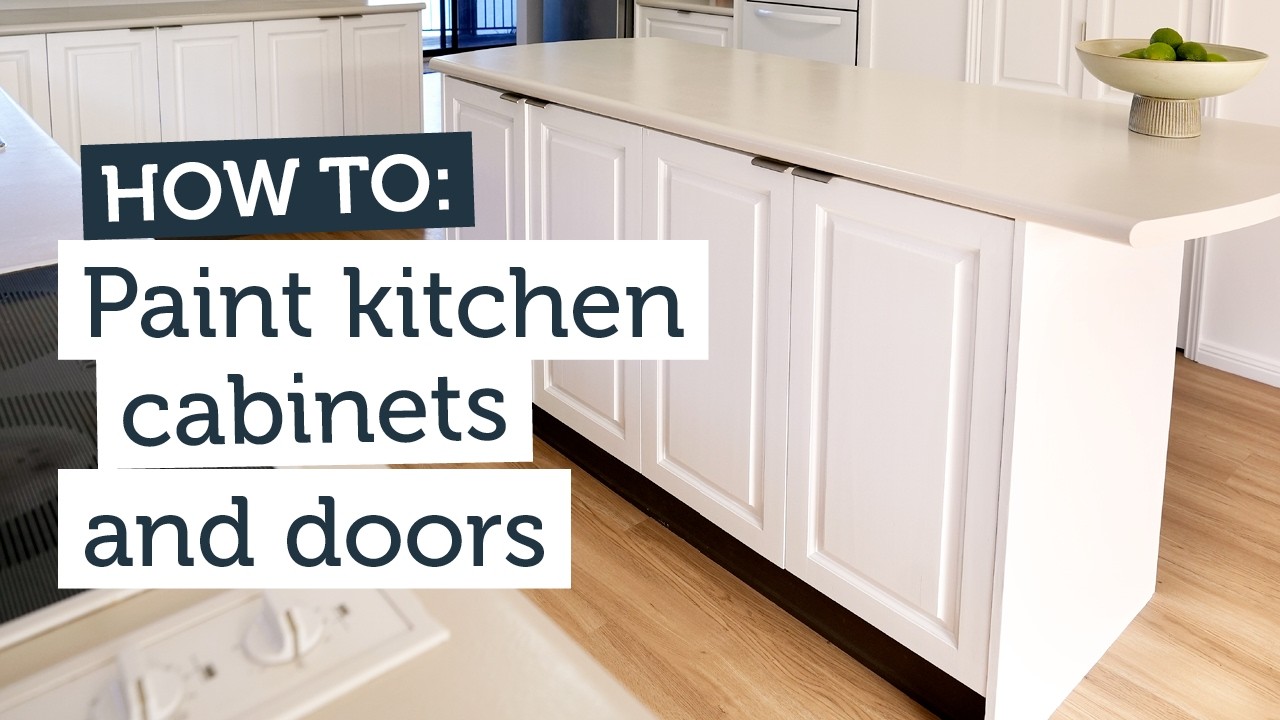 How To Paint Kitchen Cabinets And Doors | Inspirations Paint - YouTube
