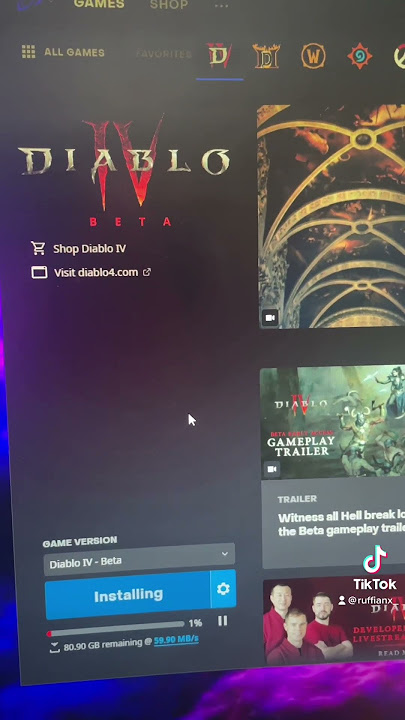 YOU CAN DOWNLOAD DIABLO 4 BETA NOW!! #diablo