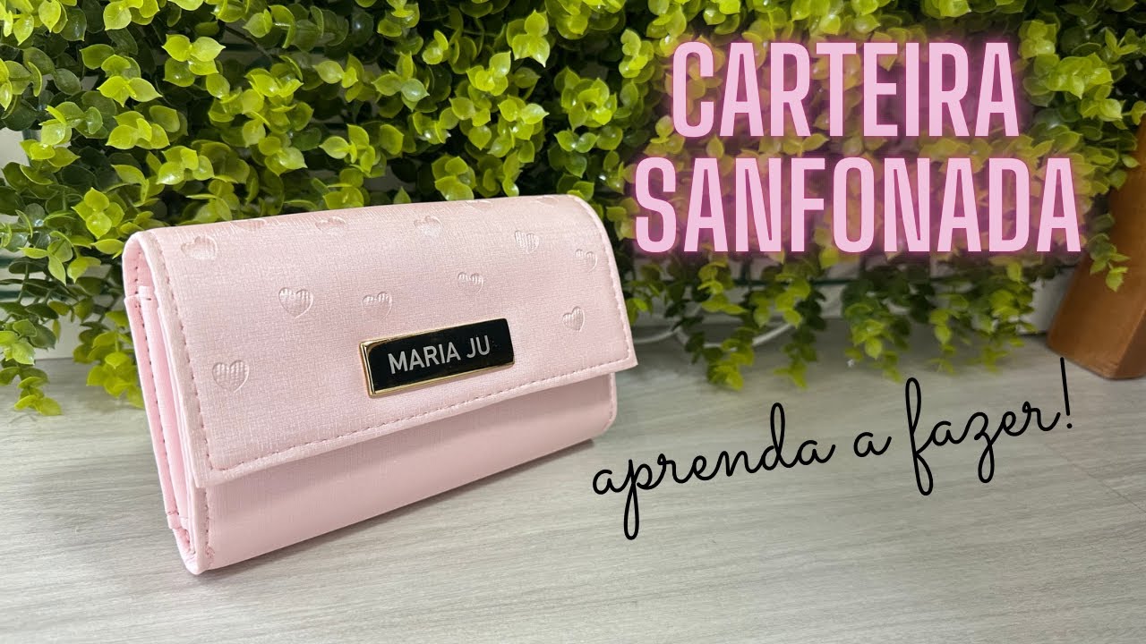 Feita na máquina reta!! Carteira que vira Bolsa!!