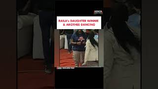 Raila's daughter Winnie & Akothee dancing #kenyanewstoday #kenyadigitalnews #akothee #akotheekenya
