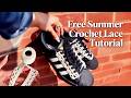 How to Crochet Lace Shoelaces for Beginners | Step-by-Step