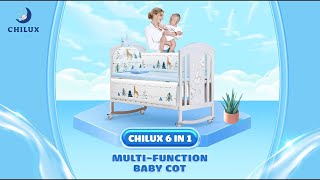 Chilux 6In1 Multi-Function Baby Cot