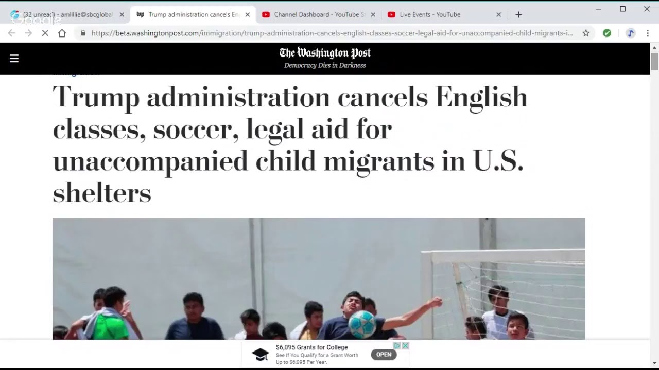 Trump administration cancels legal aid for unaccompanied child migrants ...
