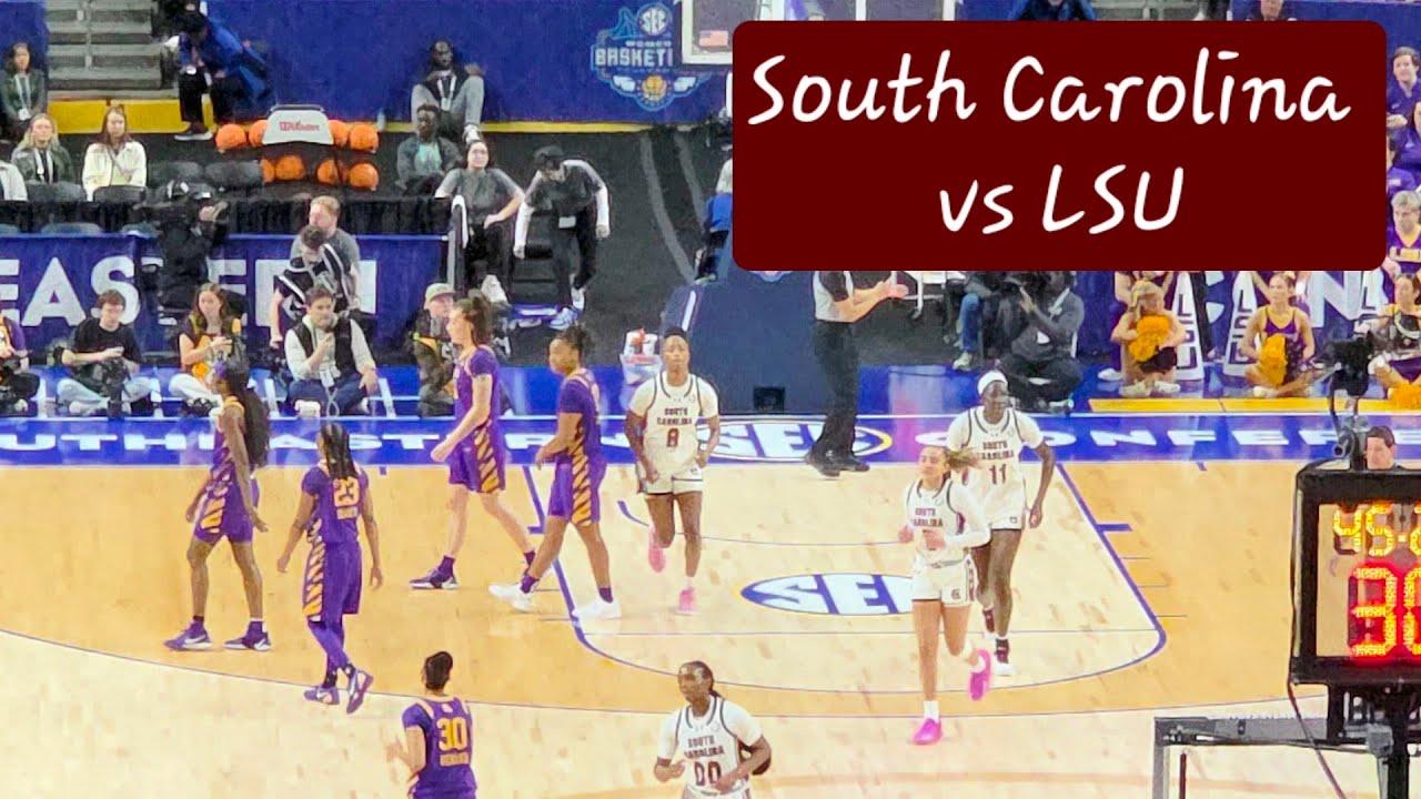 South Carolina Gamecocks vs LSU Tigers Women's Basketball | SEC Tournament | Fan Experience