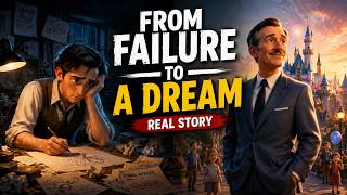 The Real Story of Walt Disney  From Failure to Disneyland  Easy English Podcast