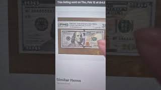 100 dollar bill with super repeater number with lucky 88888888888 #dollar #fancy #starnote #makemon