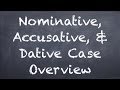 German Cases: Nominative, Accusative, & Dative - When to Use Each (1/6) - Deutsch lernen