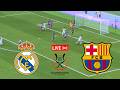 LIVE Real Madrid vs Barcelona Supercopa de España Femenina | El Clásico – Full Match Simulation