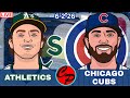 ATHLETICS vs CHICAGO CUBS MLB BASEBALL GAME 61 LIVE PLAY-BY-PLAY & REACTION